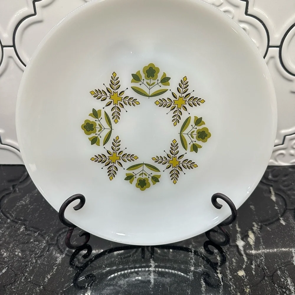 Anchor Hocking Fire King Green Meadow set of 2 plates - Picture 4 of 5